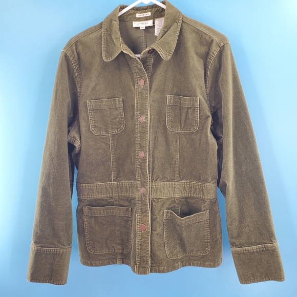 Jones Studio Jackets & Blazers - Jones Sport green corduroy jacket XL